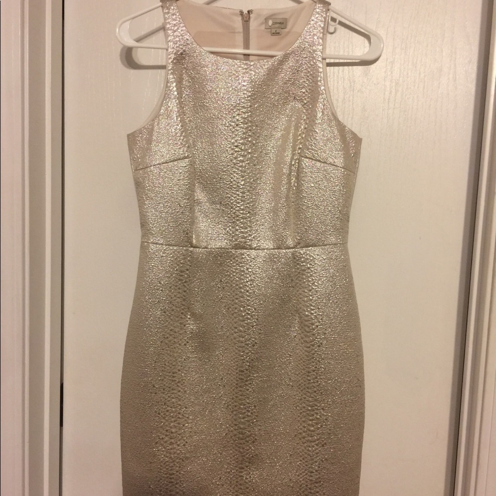 Cremiux gold textured dress